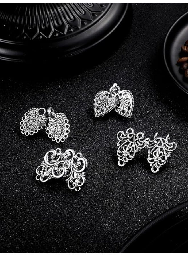 Ucanbe 4PCS Vintage Sweater Swirl Clips | Retro Shawl & Cardigan Collar Clasp | Dress & Shirt Brooch Clip - Image 4